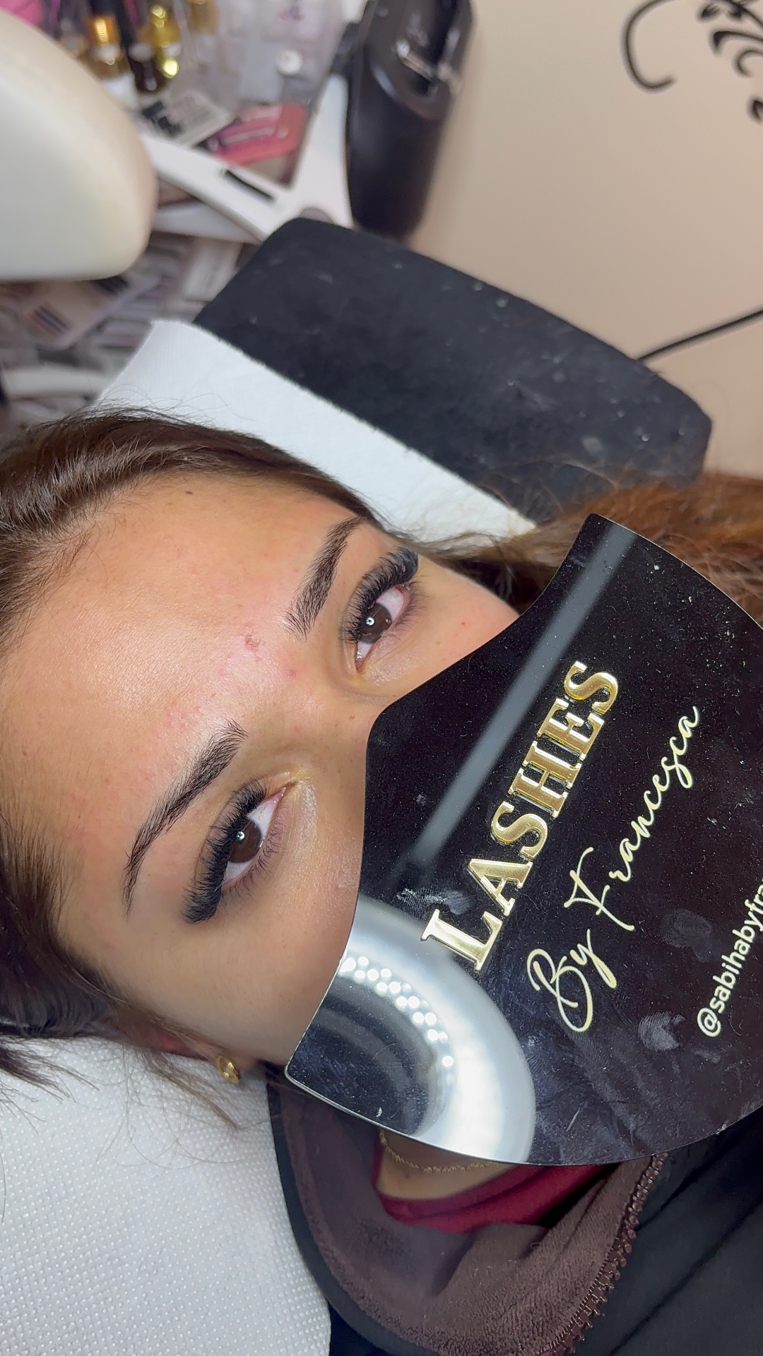Detailed lash work by Francesca