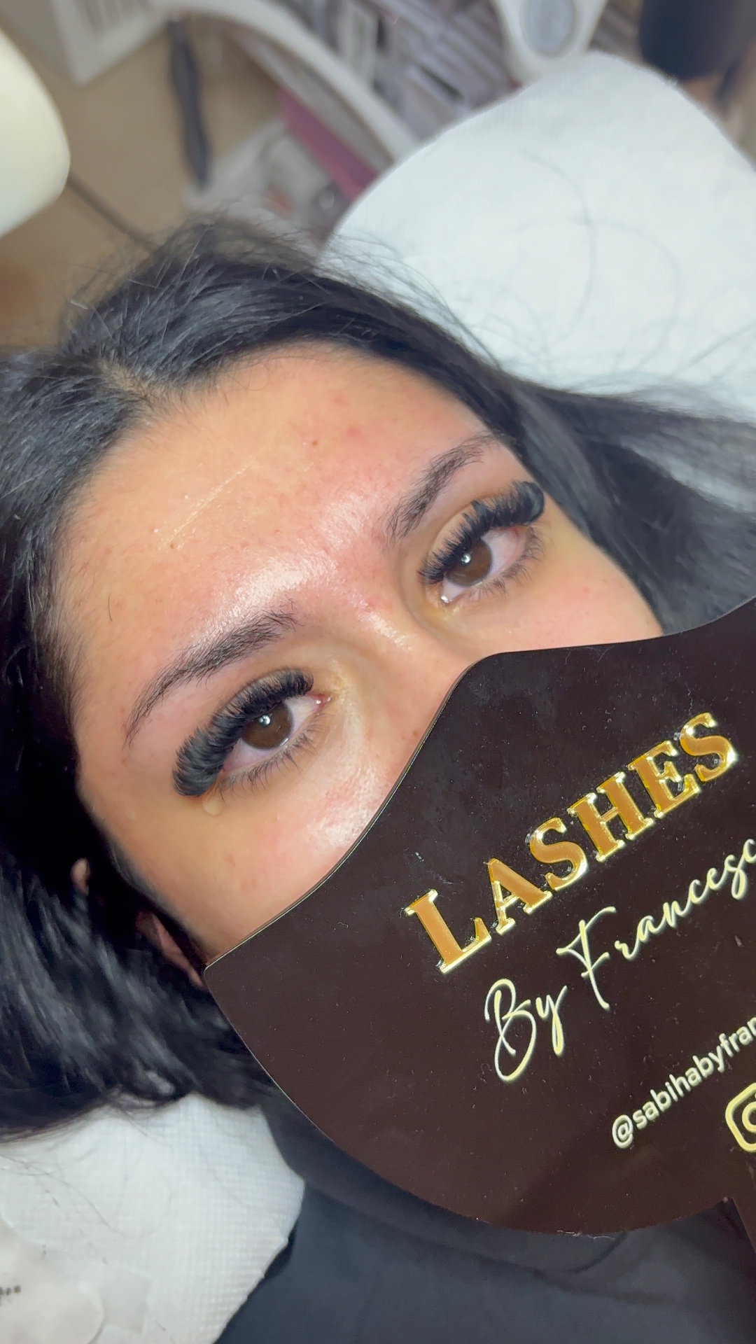 Mega volume lash extensions by Francesca
